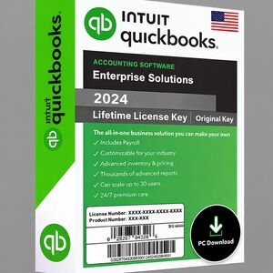 Intuit QuickBooks Desktop Enterprise 2024, With Payroll